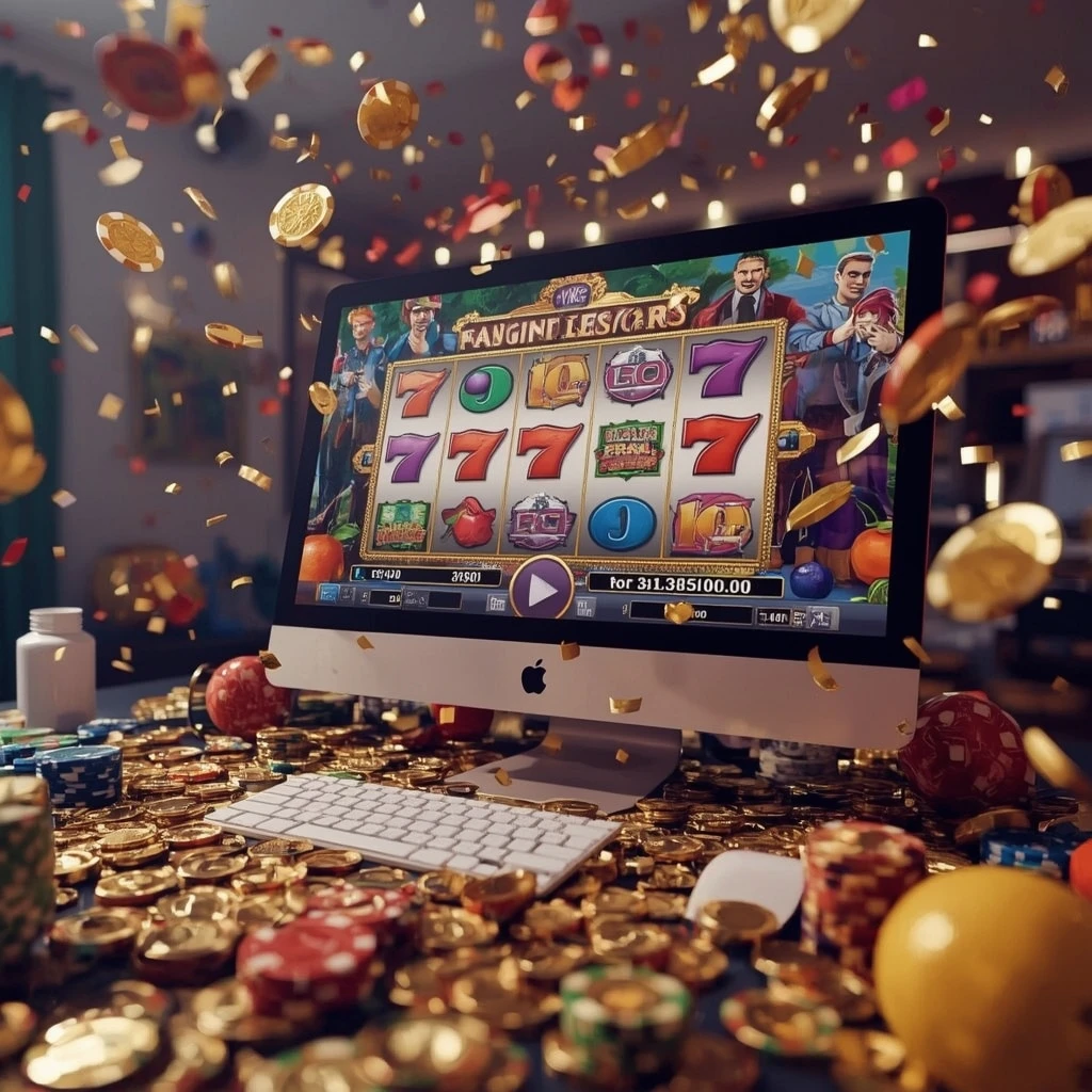 slot machines on the monitor BURAN CASINO