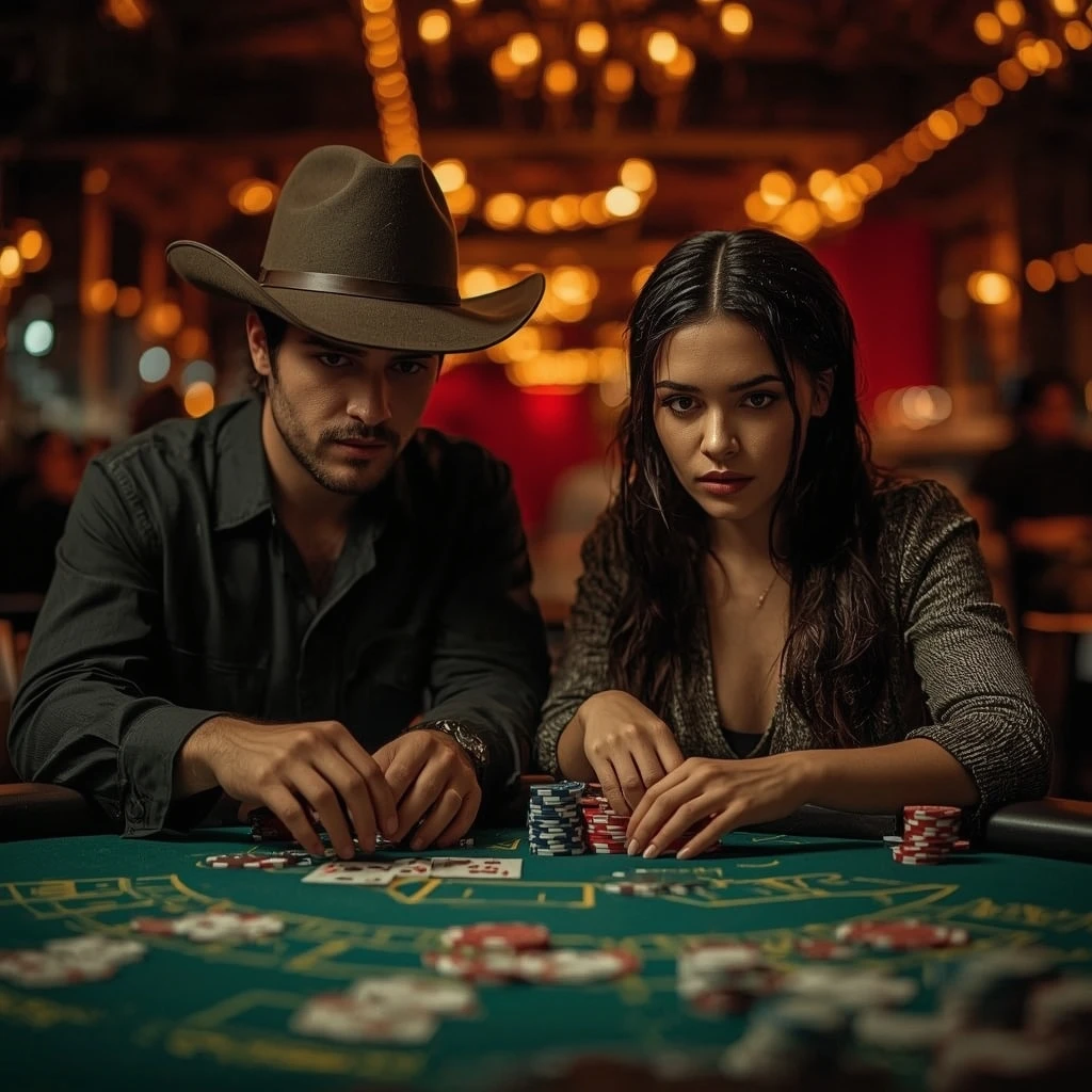 photo of two poker players BURAN CASINO